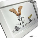 ILWR "Ahornsamen", handgezeichnete Kunst im Rahmen (mit 3D-Objekt)