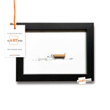 "IKEA-Holzdübel" – mARTified 3D-Kunst im Rahmen