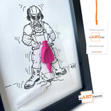 "Interdentalbürstchen" – mARTified 3D-Kunst im Rahmen