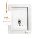 "Kaffeebohne" – mARTified 3D-Kunst im Rahmen