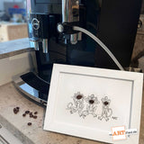 "Kaffeebohnen" – mARTified 3D-Kunst im Rahmen