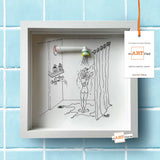 "Zahnbürstenaufsatz" – mARTified 3D-Kunst im Rahmen