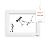 "Wegwerf-Rasierklinge" – mARTified 3D-Kunst im Rahmen