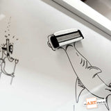 "Wegwerf-Rasierklinge" – mARTified 3D-Kunst im Rahmen