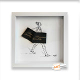 "Schokominz-Papiertütchen" - mARTified 3D-Kunst im Rahmen