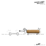 ILWR "IKEA-Holzdübel", handgezeichnete Kunst im Rahmen (mit 3D-Objekt)