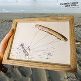 ILWR "nach Wunsch", handgezeichnete Kunst im Rahmen (mit 3D-Objekt)